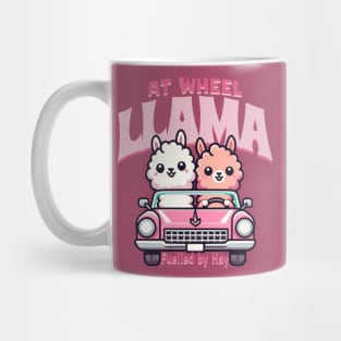 Llama at wheel Mug